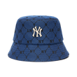 Monogram Diamond Jacquard MLB Bucket Hat Korea Blue Yankees