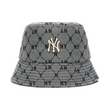Monogram Diamond Jacquard MLB Bucket Hat Korea Grey Yankees