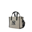 Black Canvas Small Tote Bag New York Yankees