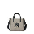 Black Canvas Small Tote Bag New York Yankees