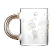Starbucks Gold Glitter Cup 2022 Cherry Blossom Handle Glass 355ml