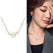 J Estina Korea Drama Mioello Dancing Rose Silver Necklace - Kpopstores.Com