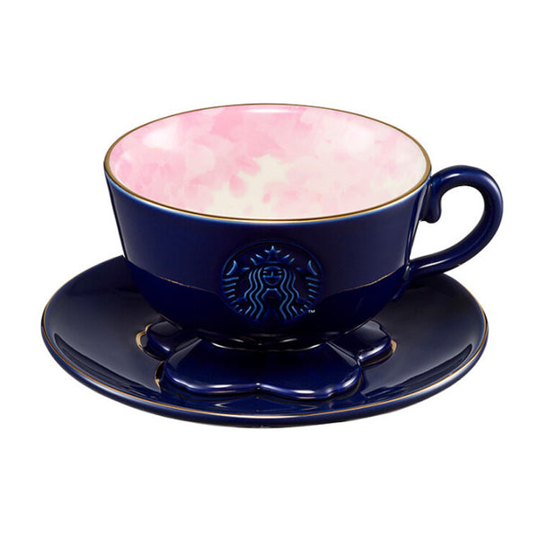 Starbucks Blossom Cup 2021 Goldrim Mug and Saucer 296ml