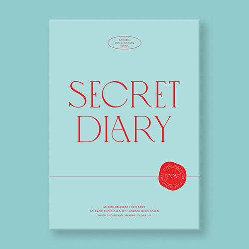 Used IZONE Secret Diary Calendar Package