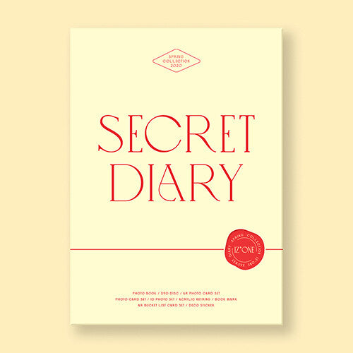 Used IZONE Secret Diary Photobook Package