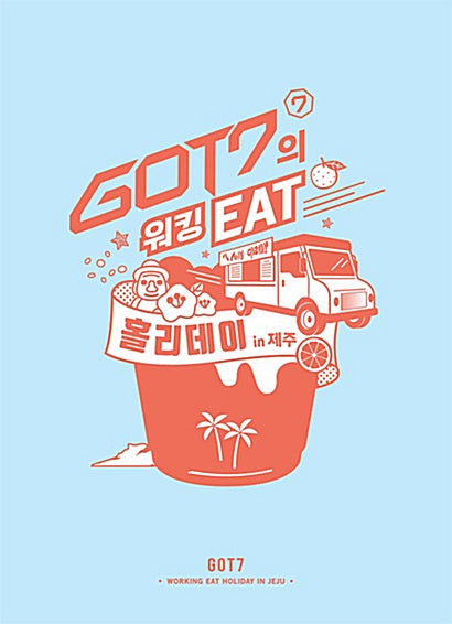 Used GOT7 Working EAT Holiday in Jeju 3 Disc Photobook Korea Version