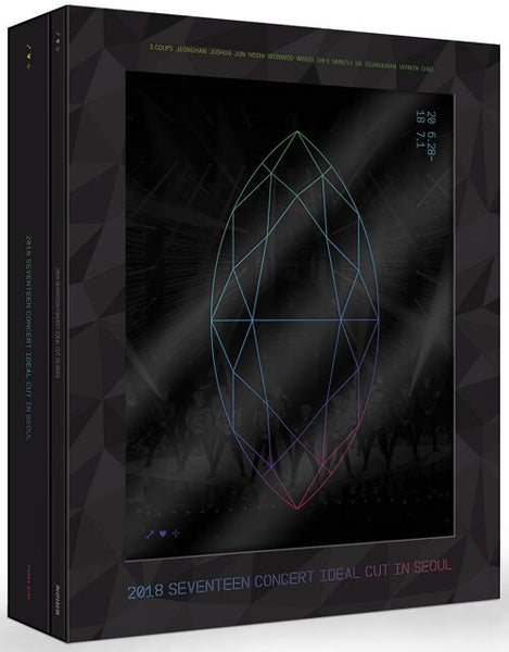 Used 2018 Seventeen Ideal Cut Concert  in Seoul Blu-ray 3 Disc Photobook