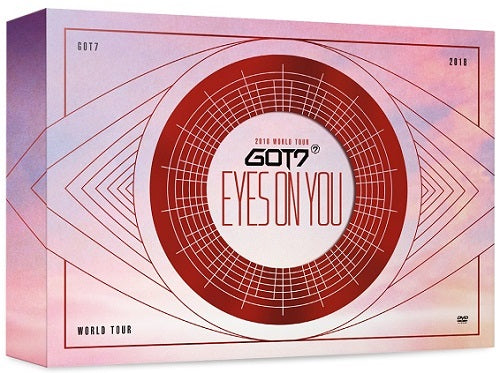 GOT7 Eyes on You Tour DVD 3-Disc set with photobook, Korea version. Includes exclusive footage and high-quality visuals from the tour.