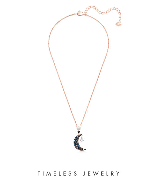 IU Hotel Del Luna Swarovski Necklace Symbol Moon