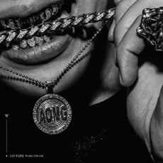 Album cover of Jay Park's 'Worldwide Official Album,' showcasing bold typography and a modern design that reflects his global influence and diverse music style.