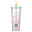 Starbucks 2022 Sweet Love Glitter Cold Cup, 710ml capacity, featuring a sparkling design for a unique and stylish drinkware experience. Perfect for collectors and coffee lovers alike.