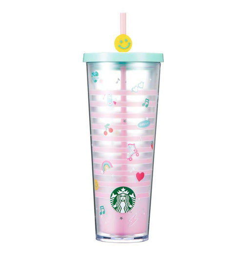 Starbucks 2022 Sweet Love Glitter Cold Cup, 710ml capacity, featuring a sparkling design for a unique and stylish drinkware experience. Perfect for collectors and coffee lovers alike.