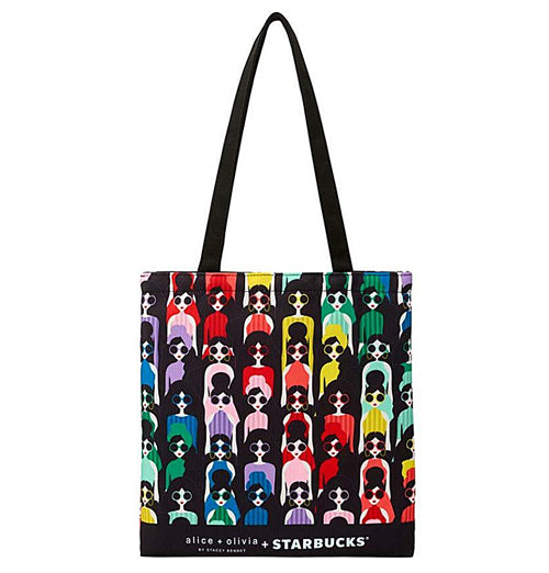 Limited edition Starbucks tote bag from the 2021 Alive Olivia collection, featuring a chic design and durable fabric.