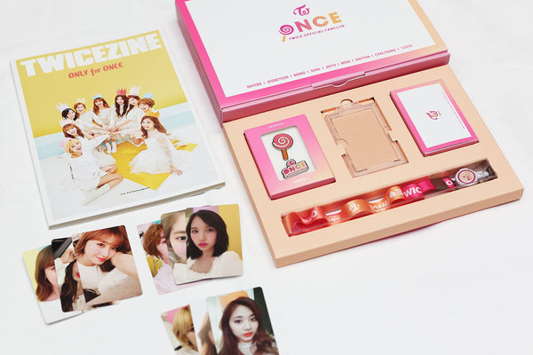 Limited edition TWICE 1st generation fanclub membership kit, perfect for ONCE collectors and K-pop enthusiasts.