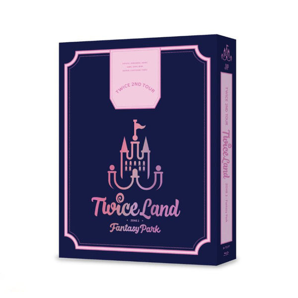 TWICE 2nd Tour 'TWICELAND ZONE 2: Fantasy Park' Blu-ray – A captivating concert experience featuring TWICE's energetic performances and stunning visuals.